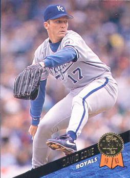 #250 David Cone - Kansas City Royals - 1993 Leaf Baseball