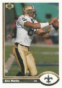 #250 Eric Martin - New Orleans Saints - 1991 Upper Deck Football