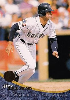#250 Alex Diaz - Milwaukee Brewers - 1994 Leaf Baseball
