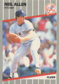 #250 Neil Allen - New York Yankees - 1989 Fleer Baseball
