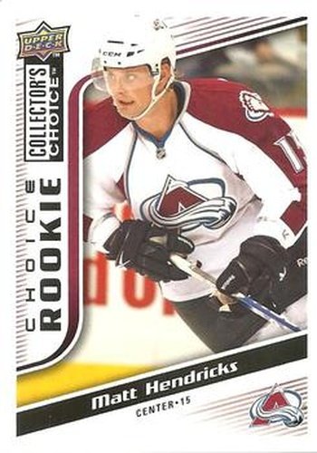 #250 Matt Hendricks - Colorado Avalanche - 2009-10 Collector's Choice Hockey
