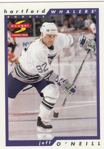 #250 Jeff O'Neill - Hartford Whalers - 1996-97 Score Hockey