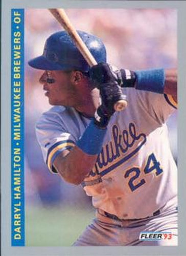#250 Darryl Hamilton - Milwaukee Brewers - 1993 Fleer Baseball