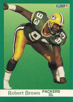 #250 Robert Brown - Green Bay Packers - 1991 Fleer Football