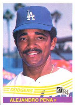 #250 Alejandro Pena - Los Angeles Dodgers - 1984 Donruss Baseball