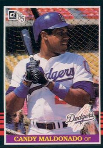 #250 Candy Maldonado - Los Angeles Dodgers - 1985 Donruss Baseball