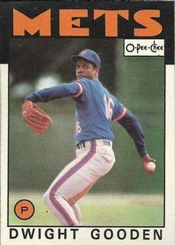 #250 Dwight Gooden - New York Mets - 1986 O-Pee-Chee Baseball