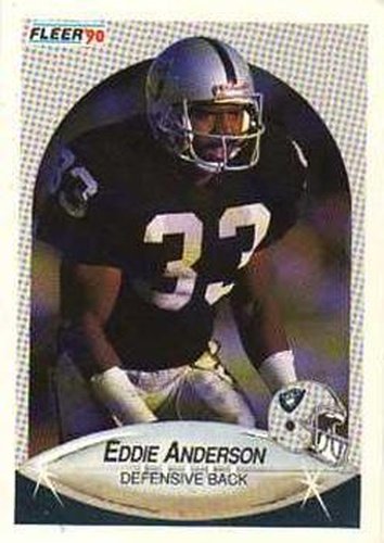 #250 Eddie Anderson - Los Angeles Raiders - 1990 Fleer Football