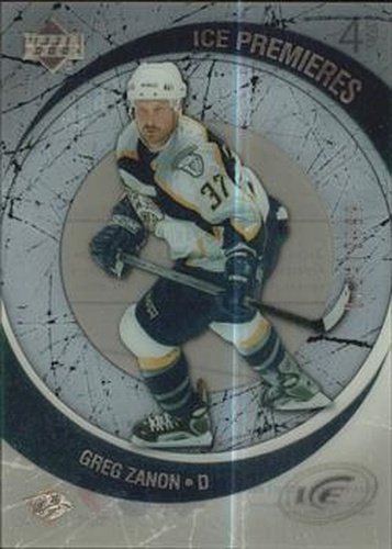 #250 Greg Zanon - Nashville Predators - 2005-06 Upper Deck Ice Hockey