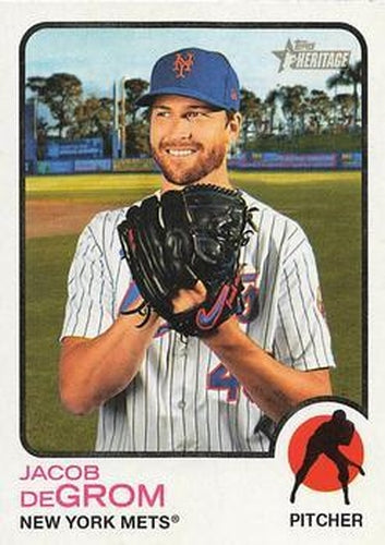 #250 Jacob deGrom - New York Mets - 2022 Topps Heritage Baseball