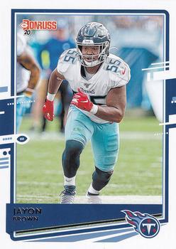 #250 Jayon Brown - Tennessee Titans - 2020 Donruss Football