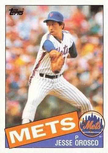 #250 Jesse Orosco - New York Mets - 1985 Topps Baseball