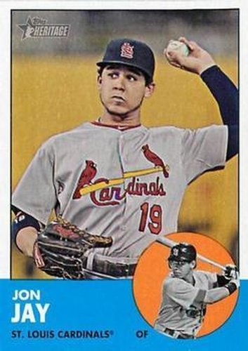 #250 Jon Jay - St. Louis Cardinals - 2012 Topps Heritage Baseball
