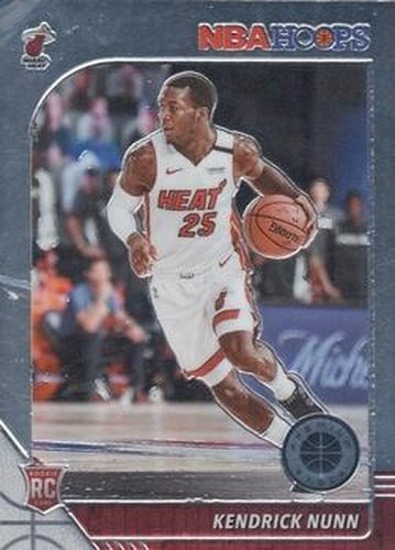 #250 Kendrick Nunn - Miami Heat - 2019-20 Hoops Premium Stock Basketball