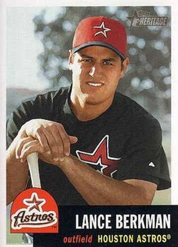 #250 Lance Berkman - Houston Astros - 2002 Topps Heritage Baseball