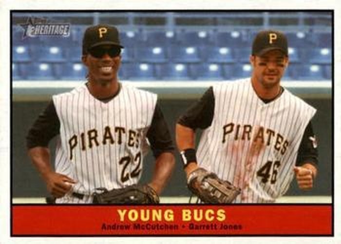 #250 Young Bucs Andrew McCutchen / Garrett Jones - Pittsburgh Pirates - 2010 Topps Heritage Baseball