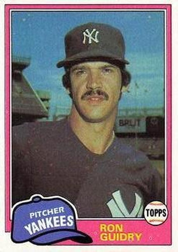 #250 Ron Guidry - New York Yankees - 1981 Topps Baseball