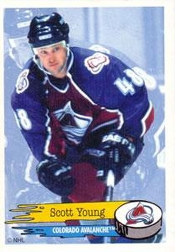 #250 Scott Young - Colorado Avalanche - 1995-96 Panini Hockey Stickers