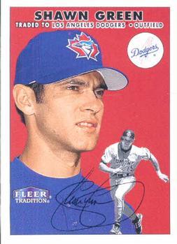 #250 Shawn Green - Los Angeles Dodgers - 2000 Fleer Tradition Baseball