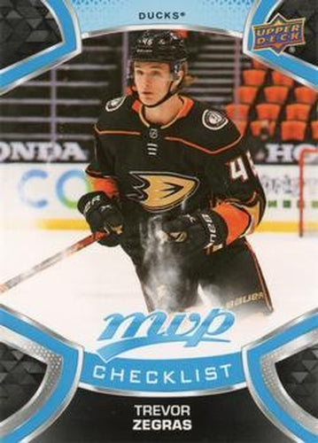 #250 Trevor Zegras - Anaheim Ducks - 2021-22 Upper Deck MVP Hockey