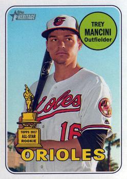 #250 Trey Mancini - Baltimore Orioles - 2018 Topps Heritage Baseball