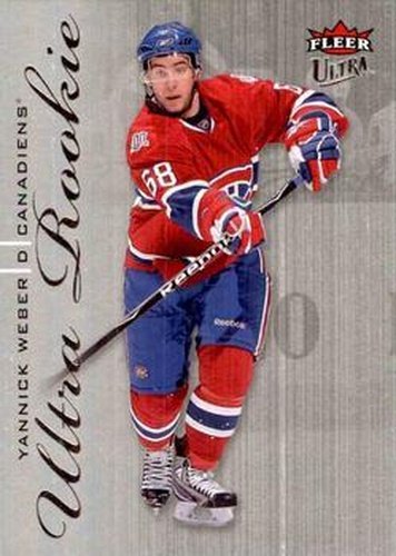 #250 Yannick Weber - Montreal Canadiens - 2009-10 Ultra Hockey