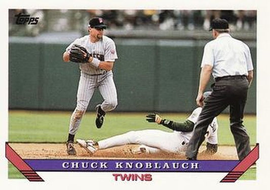 #250 Chuck Knoblauch - Minnesota Twins - 1993 Topps Baseball