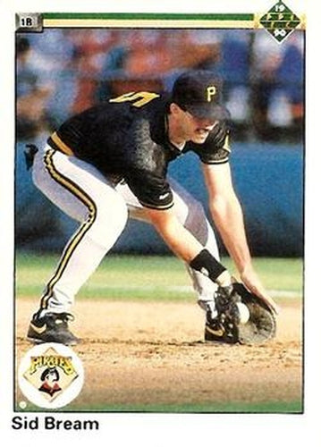 #250 Sid Bream - Pittsburgh Pirates - 1990 Upper Deck Baseball