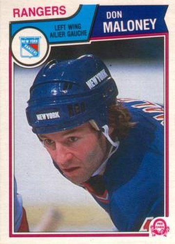 #250 Don Maloney - New York Rangers - 1983-84 O-Pee-Chee Hockey