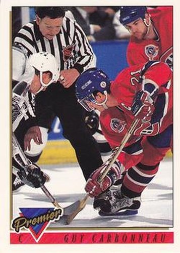#250 Guy Carbonneau - Montreal Canadiens - 1993-94 Topps Premier Hockey