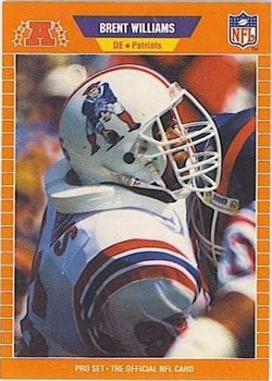 #250 Brent Williams - New England Patriots - 1989 Pro Set Football