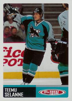 #250 Teemu Selanne - San Jose Sharks - 2002-03 Topps Total Hockey