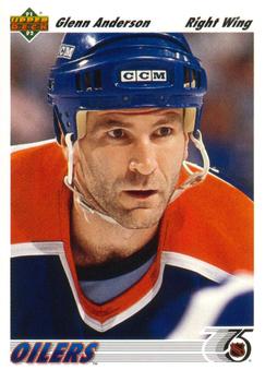 #250 Glenn Anderson - Edmonton Oilers - 1991-92 Upper Deck Hockey