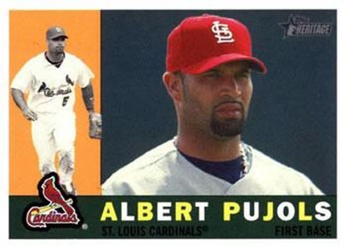 #250a Albert Pujols - St. Louis Cardinals - 2009 Topps Heritage Baseball