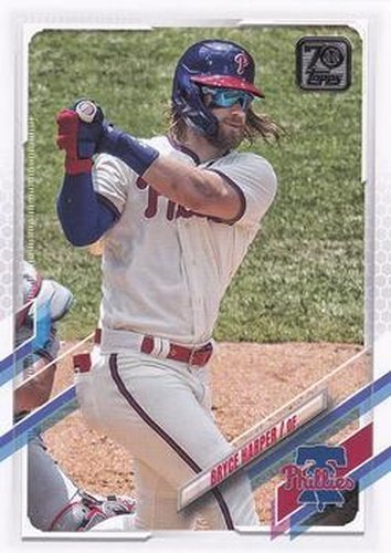 #250 Bryce Harper - Philadelphia Phillies - 2021 Topps Baseball