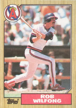 #251 Rob Wilfong - California Angels - 1987 Topps Baseball