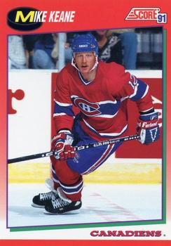#251 Mike Keane - Montreal Canadiens - 1991-92 Score Canadian Hockey