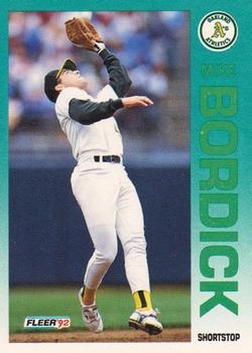 #251 Mike Bordick - Oakland Athletics - 1992 Fleer Baseball