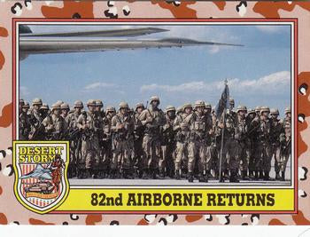 #251 82nd Airborne Returns - 1991 Topps Desert Storm