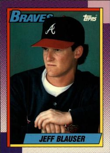 #251 Jeff Blauser - Atlanta Braves - 1990 Topps Baseball