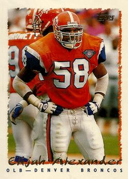 #251 Elijah Alexander - Denver Broncos - 1995 Topps Football