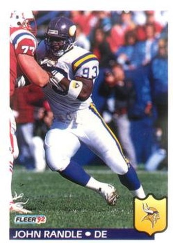 #251 John Randle - Minnesota Vikings - 1992 Fleer Football