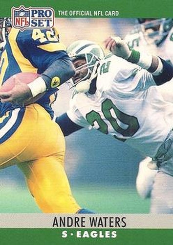 #251 Andre Waters - Philadelphia Eagles - 1990 Pro Set Football