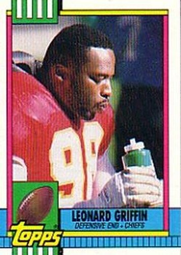 #251 Leonard Griffin - Kansas City Chiefs - 1990 Topps Football