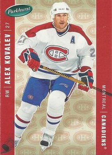 #251 Alex Kovalev - Montreal Canadiens - 2005-06 Parkhurst Hockey
