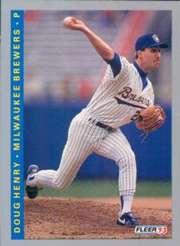 #251 Doug Henry - Milwaukee Brewers - 1993 Fleer Baseball