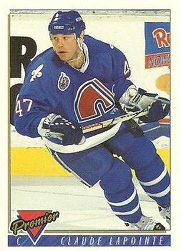 #251 Claude LaPointe - Quebec Nordiques - 1993-94 Topps Premier Hockey