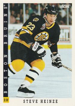 #251 Steve Heinze - Boston Bruins - 1993-94 Score Canadian Hockey
