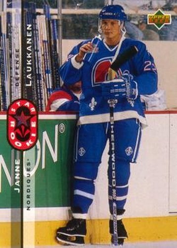 #251 Janne Laukkanen - Quebec Nordiques - 1994-95 Upper Deck Hockey