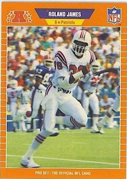 #251 Roland James - New England Patriots - 1989 Pro Set Football